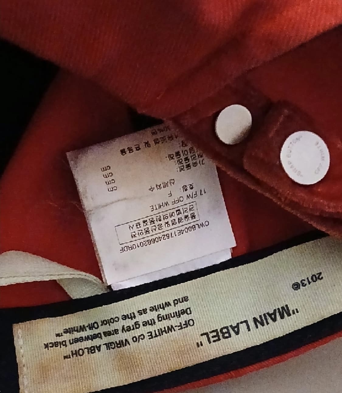 OFF-WHITE 볼캡 오프화이트 상품이미지2