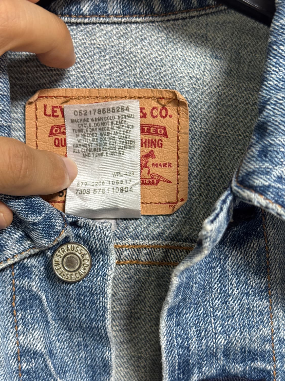 리바이스 Levi's 57511 연청 데님 자켓 S 여성용 상품이미지3