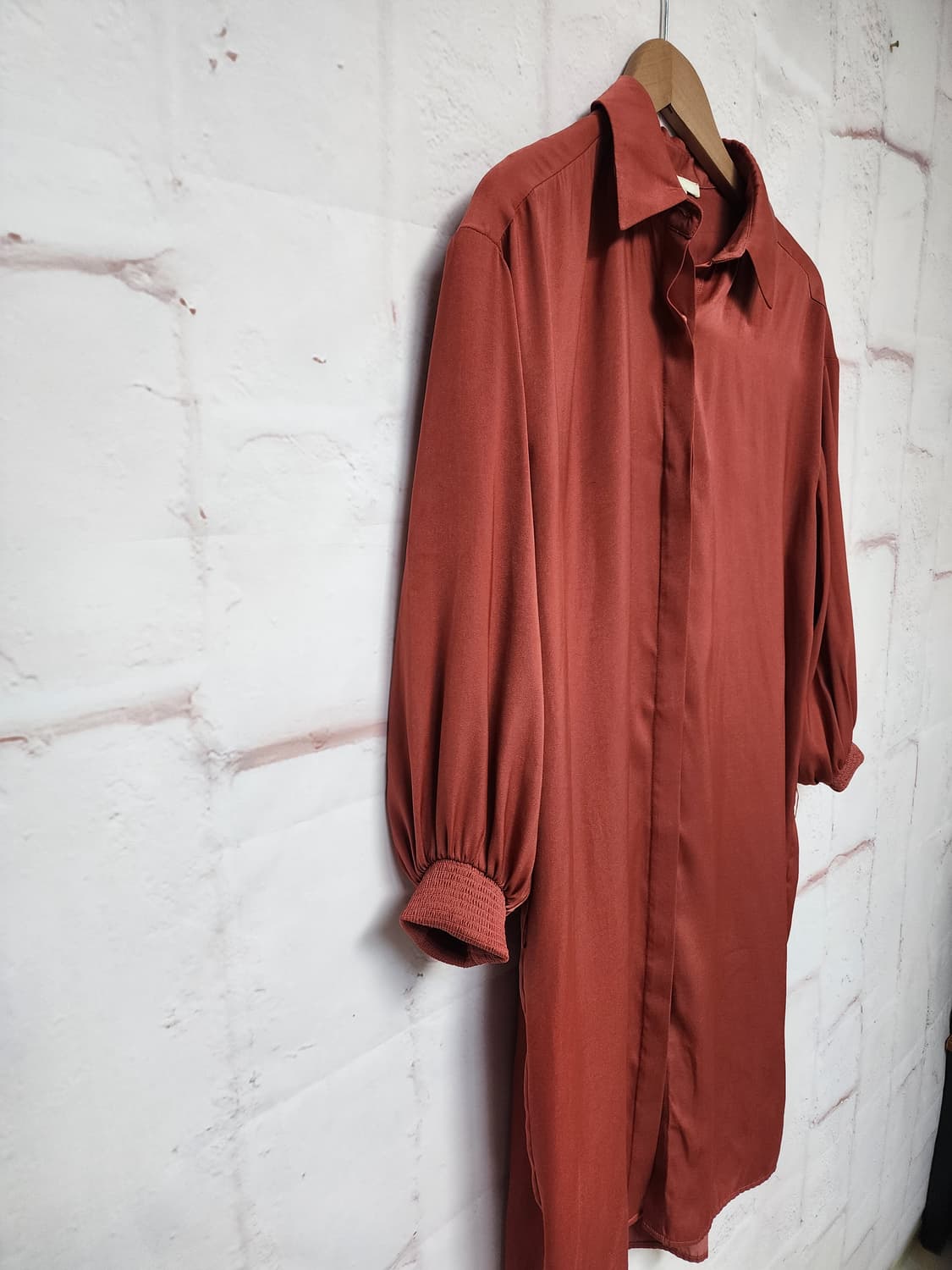 먀주 셔츠형 롱 원피스 상품이미지2