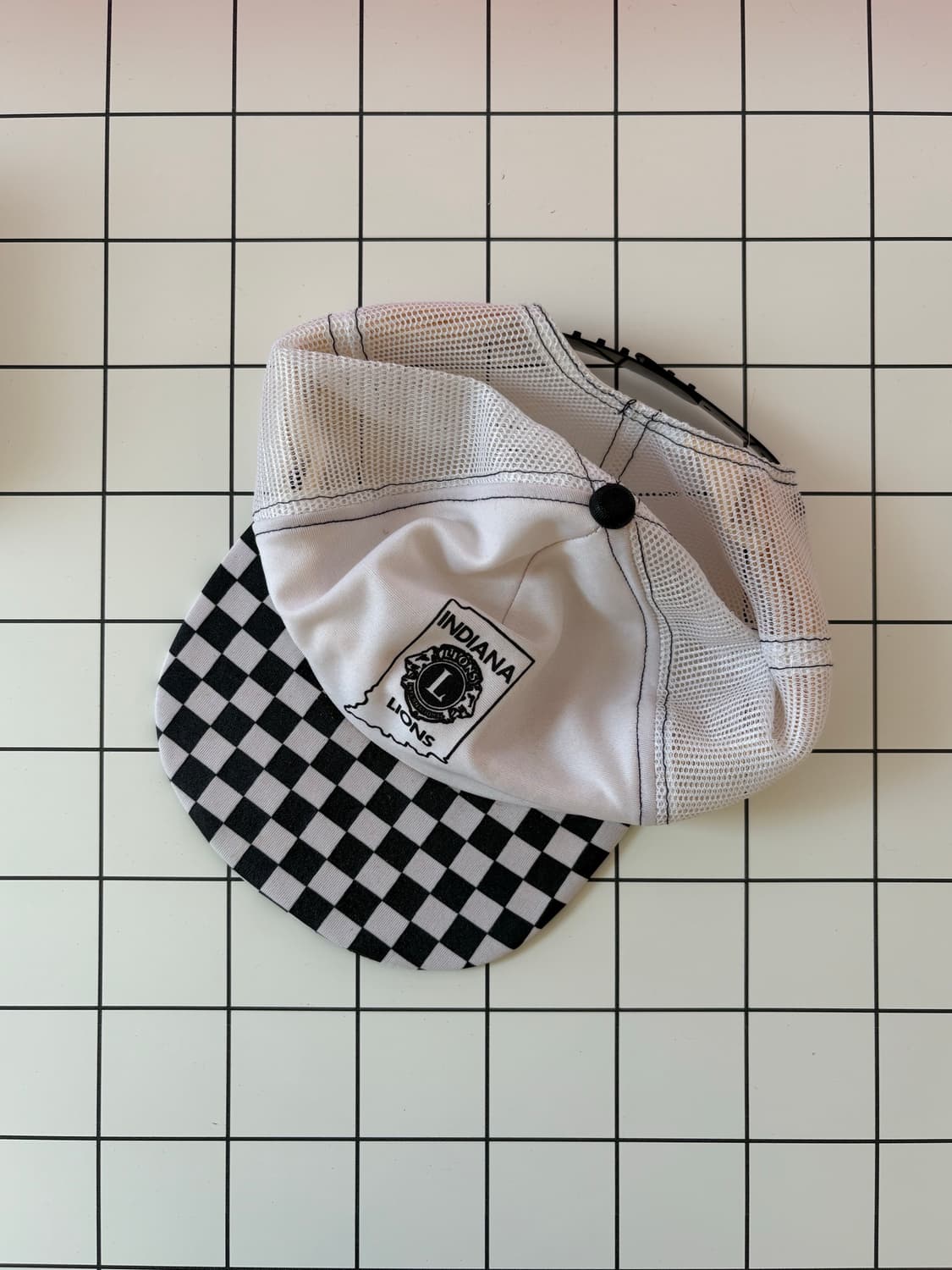 90s Checkboard 트러커캡 / Made in USA 상품이미지1