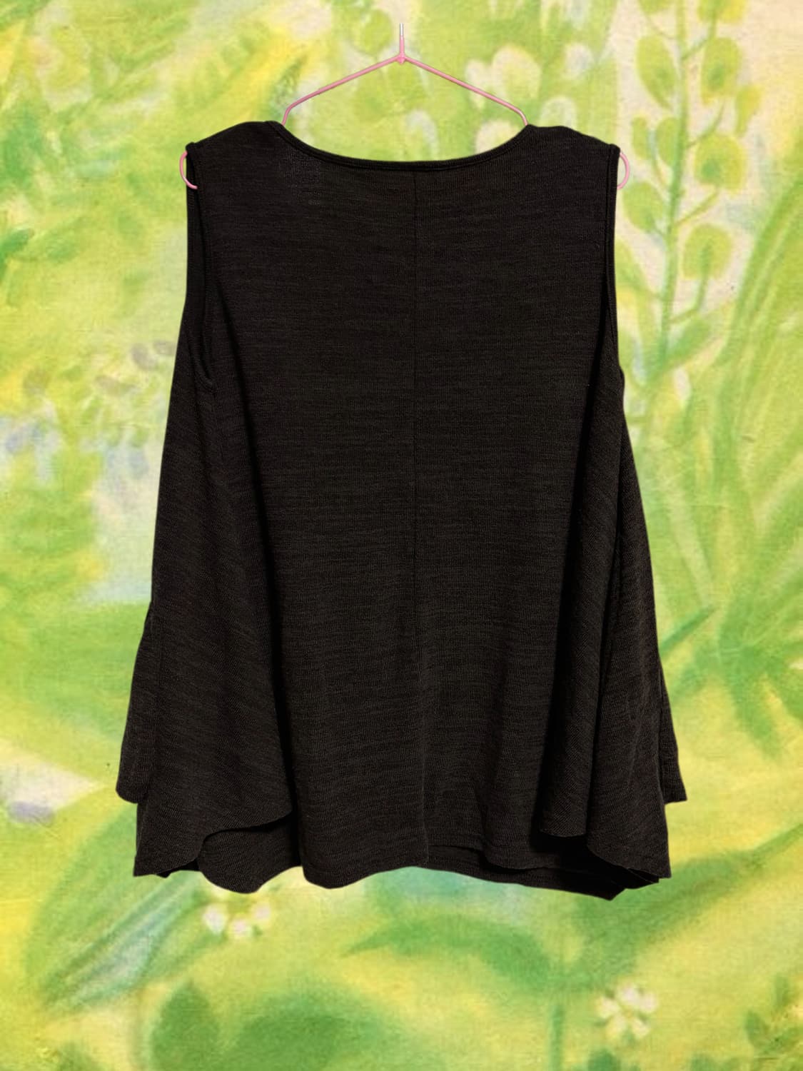 빈티지 딥브라운 브이넥 니트 단추 베스트 조끼 상품이미지3