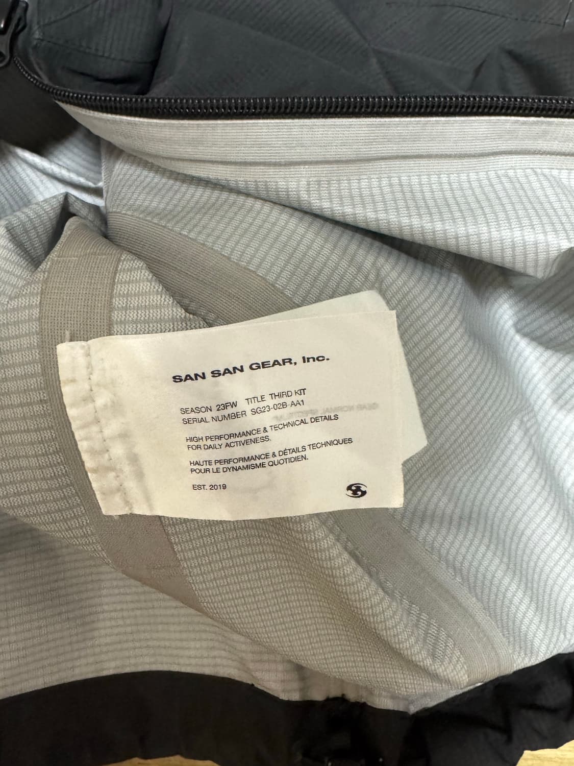 산산기어 바람막이 2.5L 자켓 블랙 상품이미지3