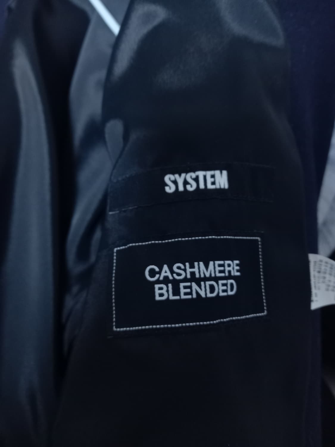 시스템옴므 캐시미어 울 코트 95 (네이비) 상품이미지5