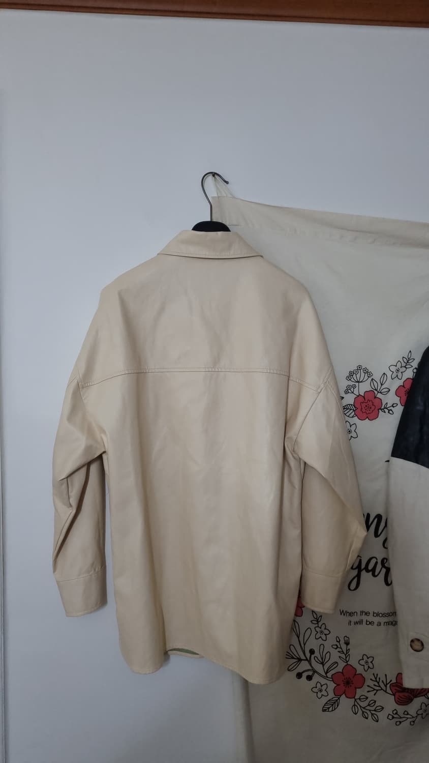 MNG 루즈핏 셔츠형 에코 가죽 자켓 상품이미지5