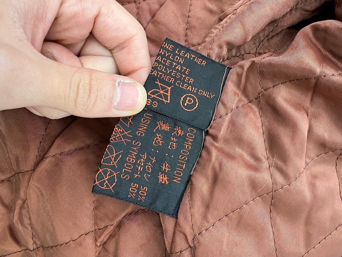 인디언 모터사이클 탠 카우레더 퀼팅 싱글 라이더 자켓 상품이미지8