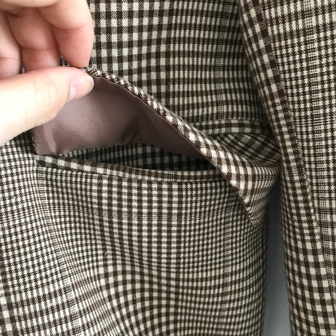 빈티지 체크 블레이저 자켓 상품이미지3