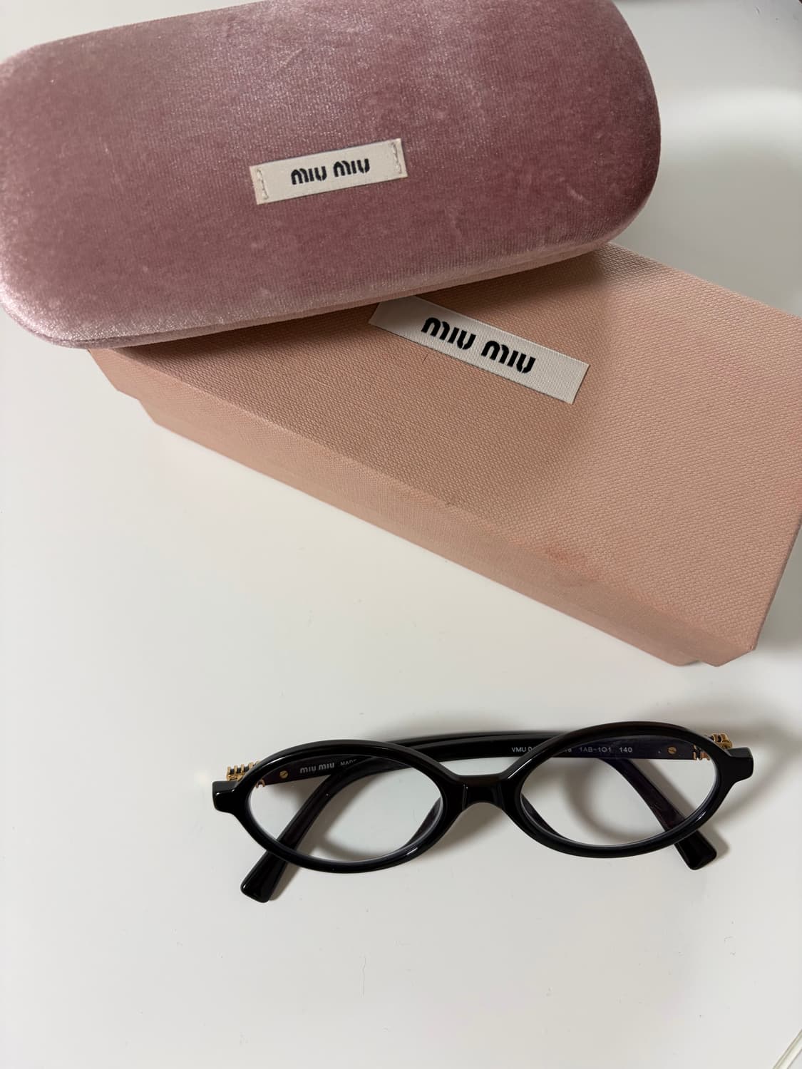미우미우 리가드 블랙 안경 상품이미지1