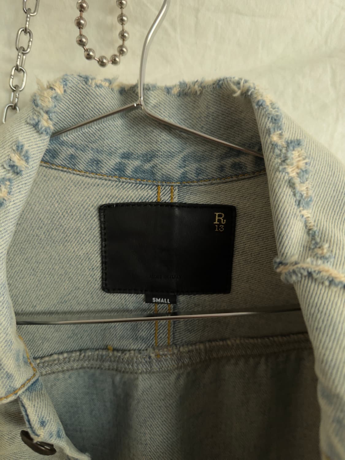 R13 디스트로이드 그런지 엑스트라 롱 슬리브 트러커 상품이미지3