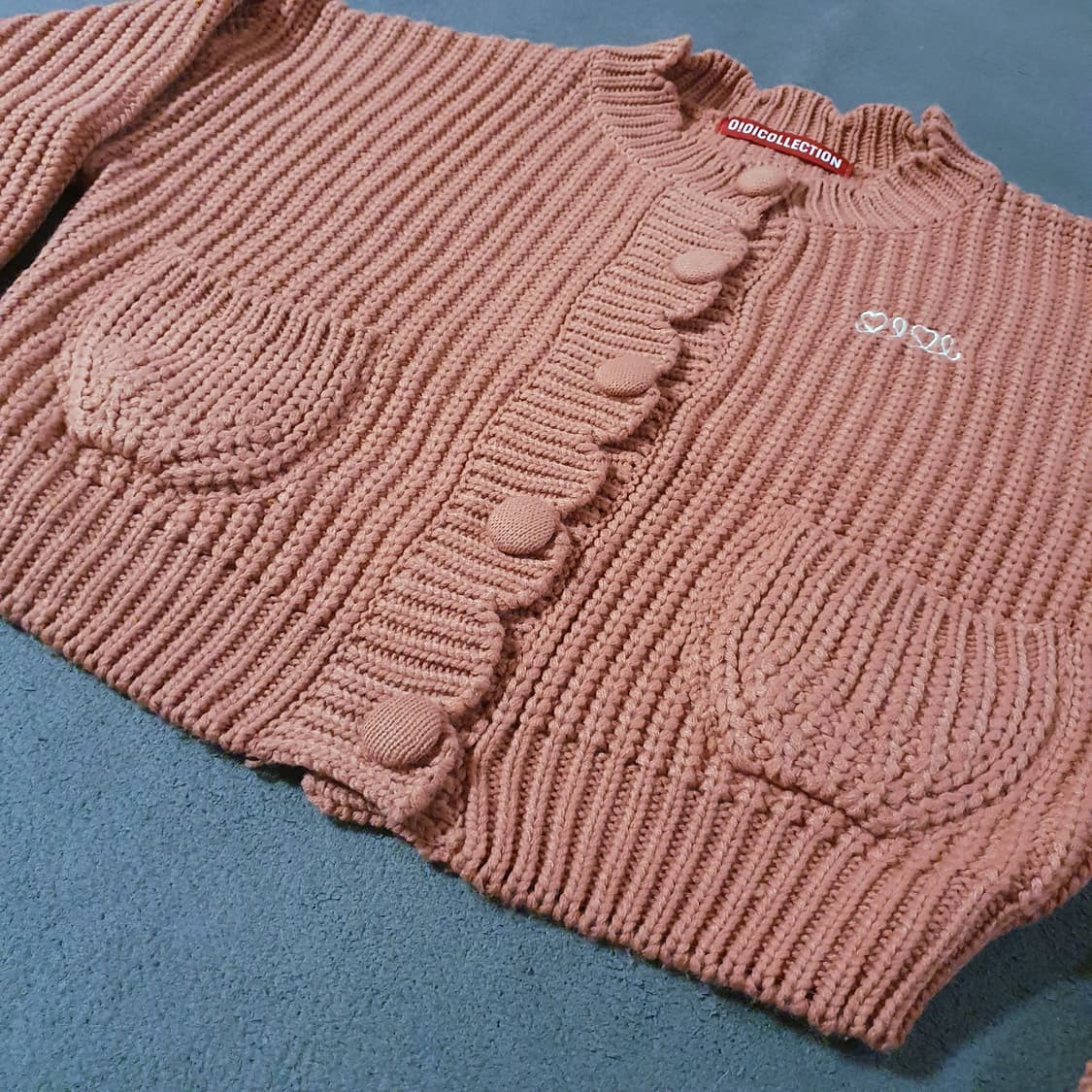 OiOi 오아이오아이 컬렉션 라운드 커브 퍼프 가디건 상품이미지4