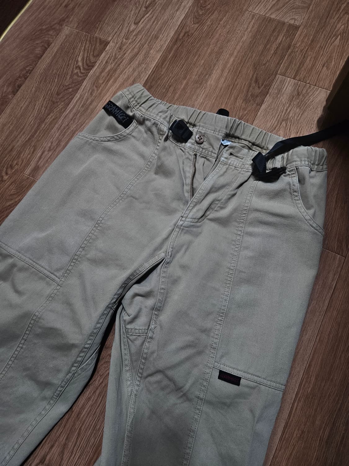 그라미치 가젯팬츠 카키 클라이밍 아메카지 루즈테이퍼드 상품이미지1