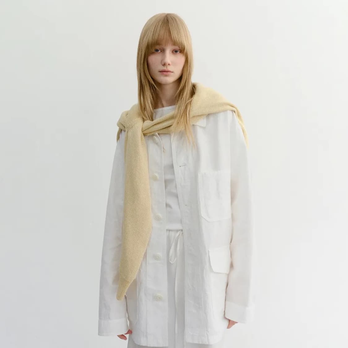 ⭐️풀박⭐️ 던스트 린넨 자켓 상품이미지3