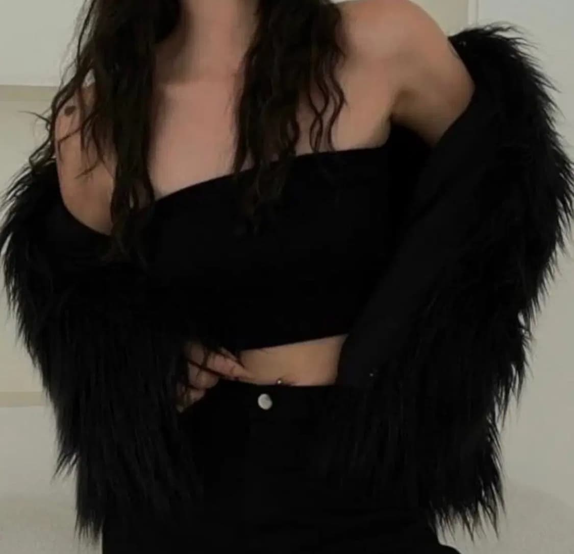 오도어 크루엘라 퍼자켓 블랙 상품이미지1