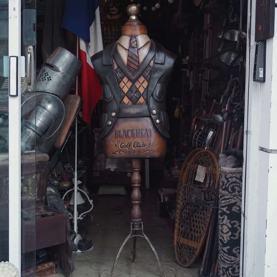 빈티지 소품 1980s 영국 골프클럽 마네킹 상품이미지4