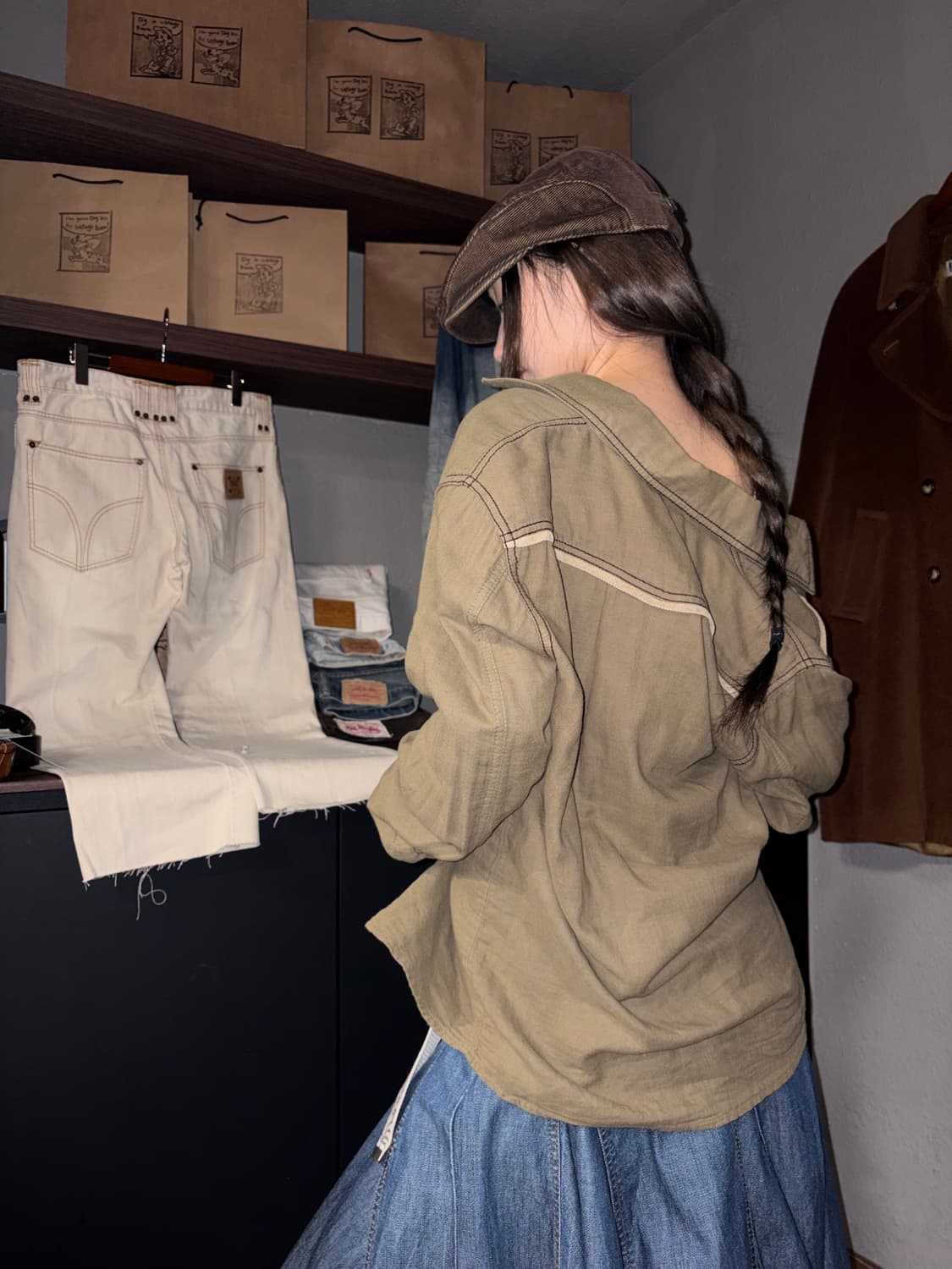 빈티지 디테일 웨스턴 셔츠 상품이미지3