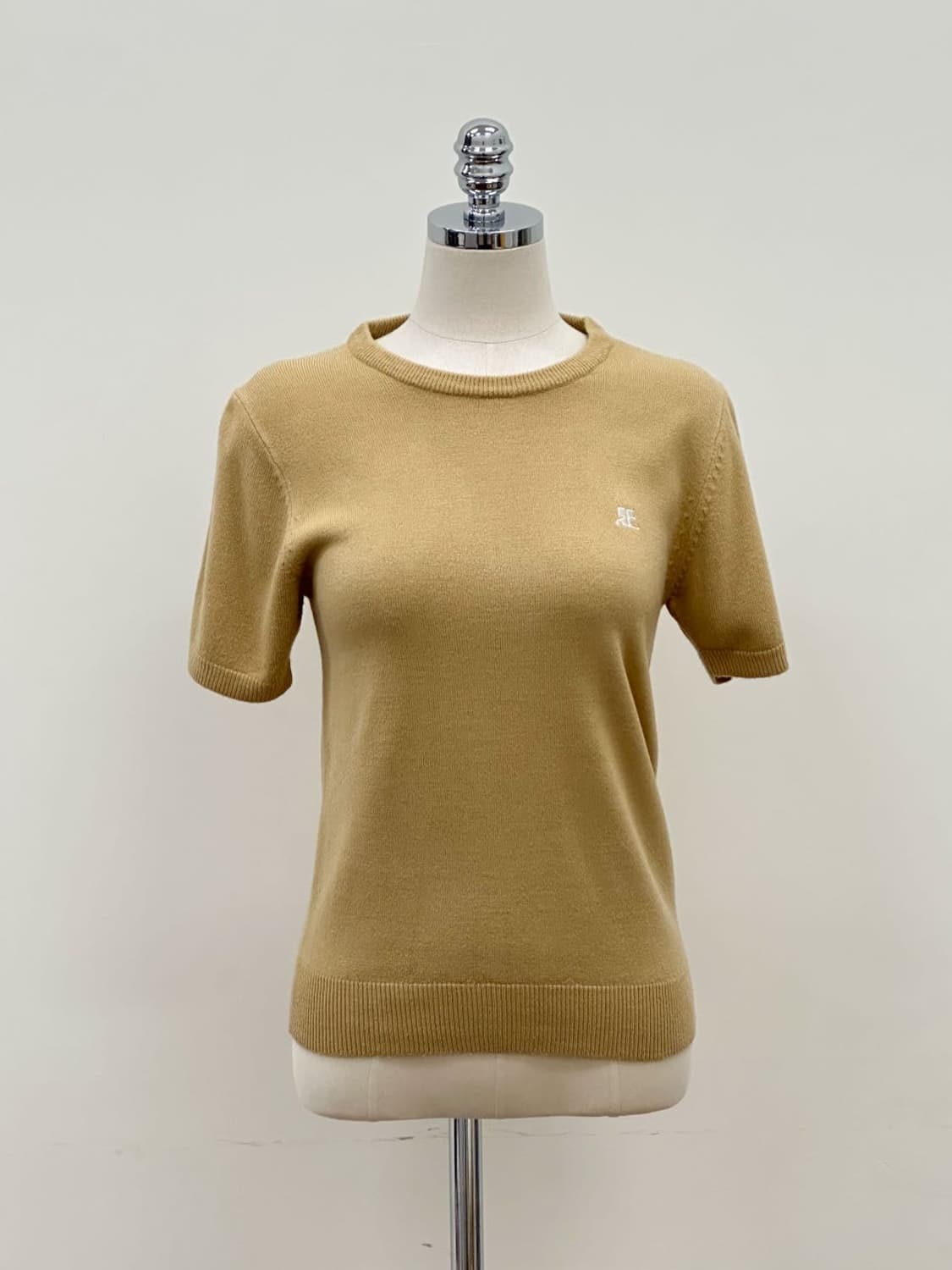 courreges / 꾸레쥬 베이지 반팔 니트   상품이미지8