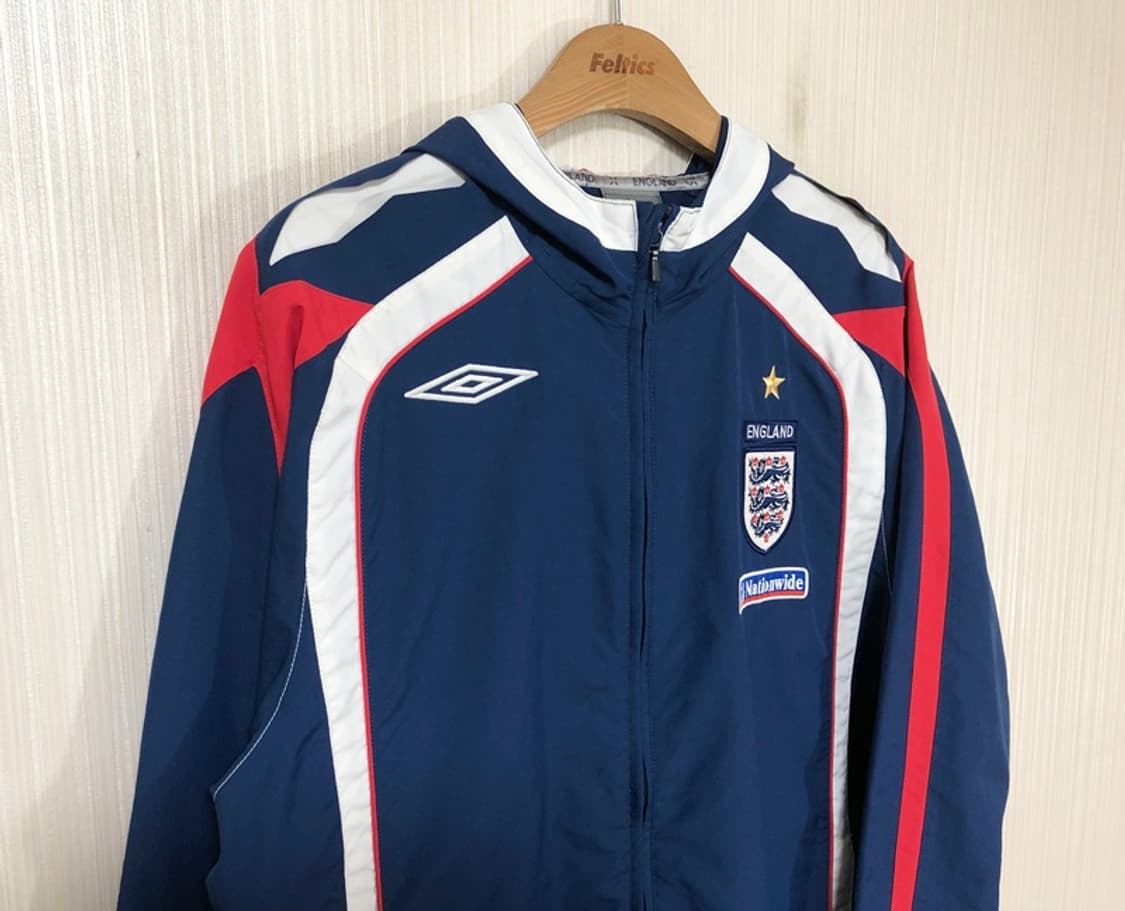 엄브로 07-08 잉글랜드축구국대 후드트랙슈트/올드자켓 M(해외) 상품이미지5