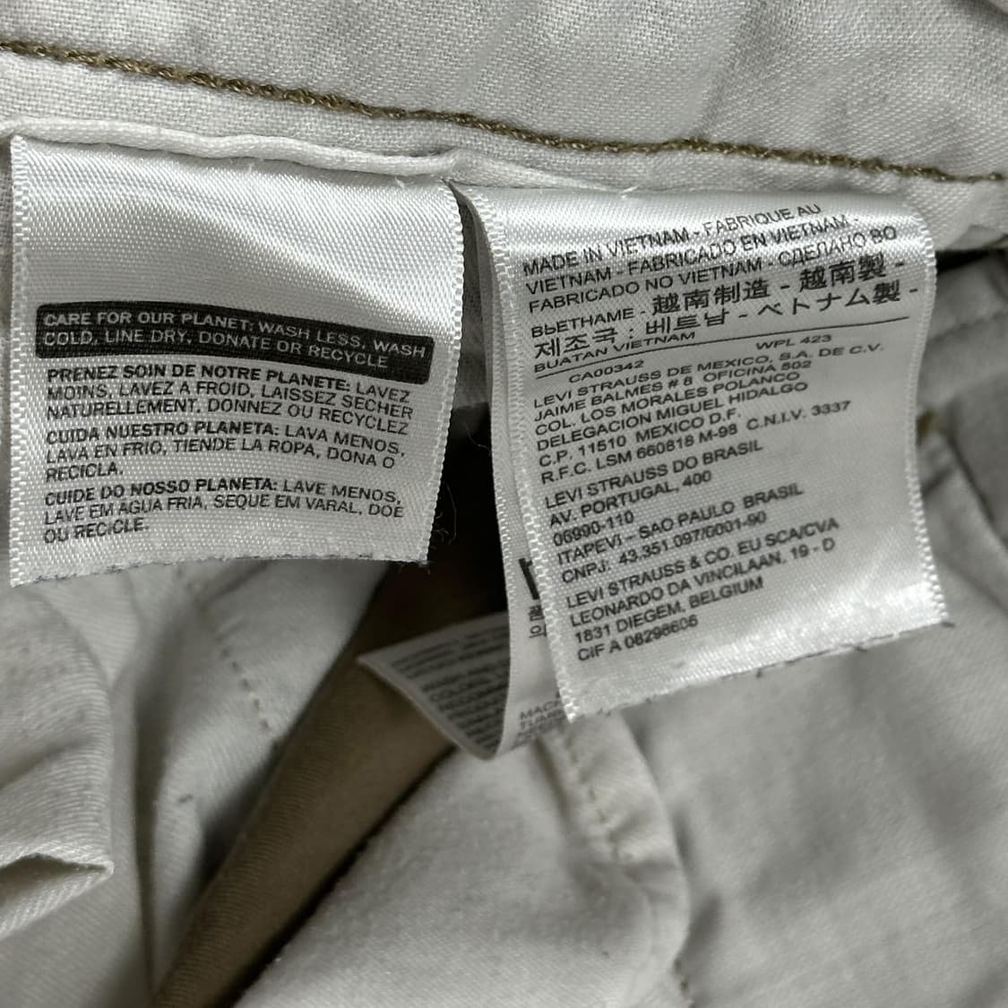 리바이스 오리지널 베이지 치노팬츠 (30인치) 상품이미지6