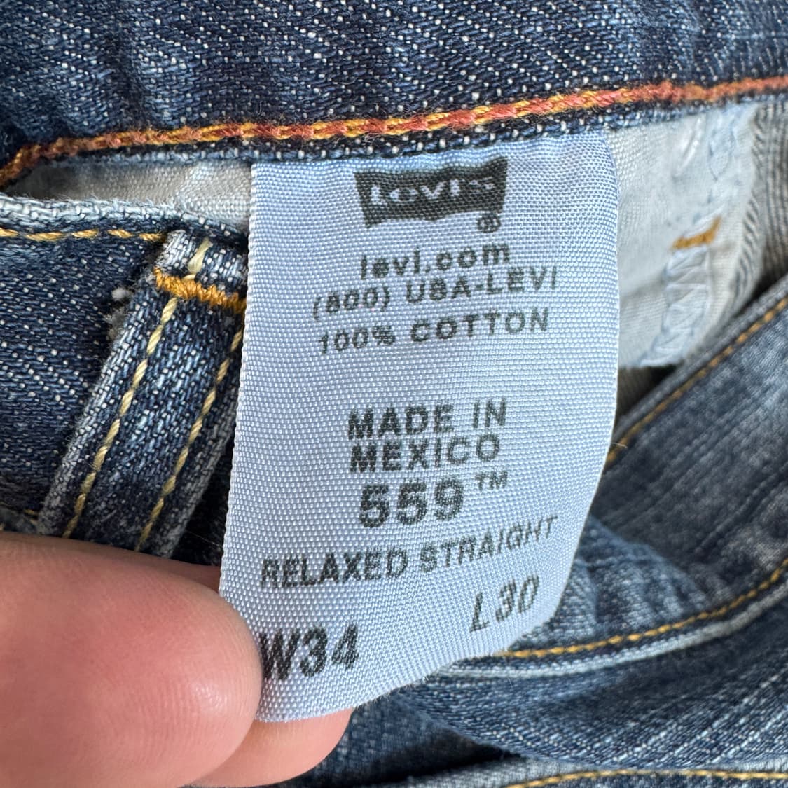 리바이스 559 새깅 워싱 스케이터 와이드 데님팬츠 상품이미지9