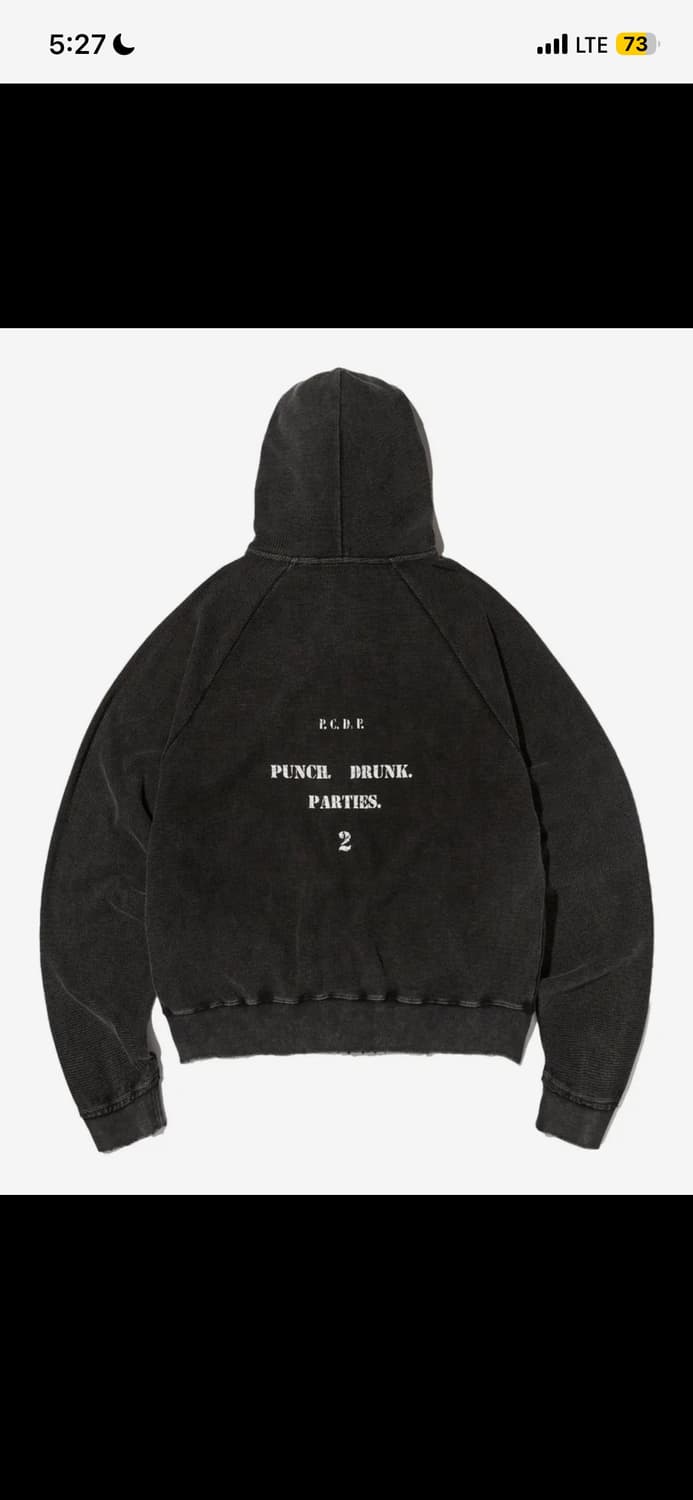 펀치드렁크파티즈 후드집업 상품이미지1