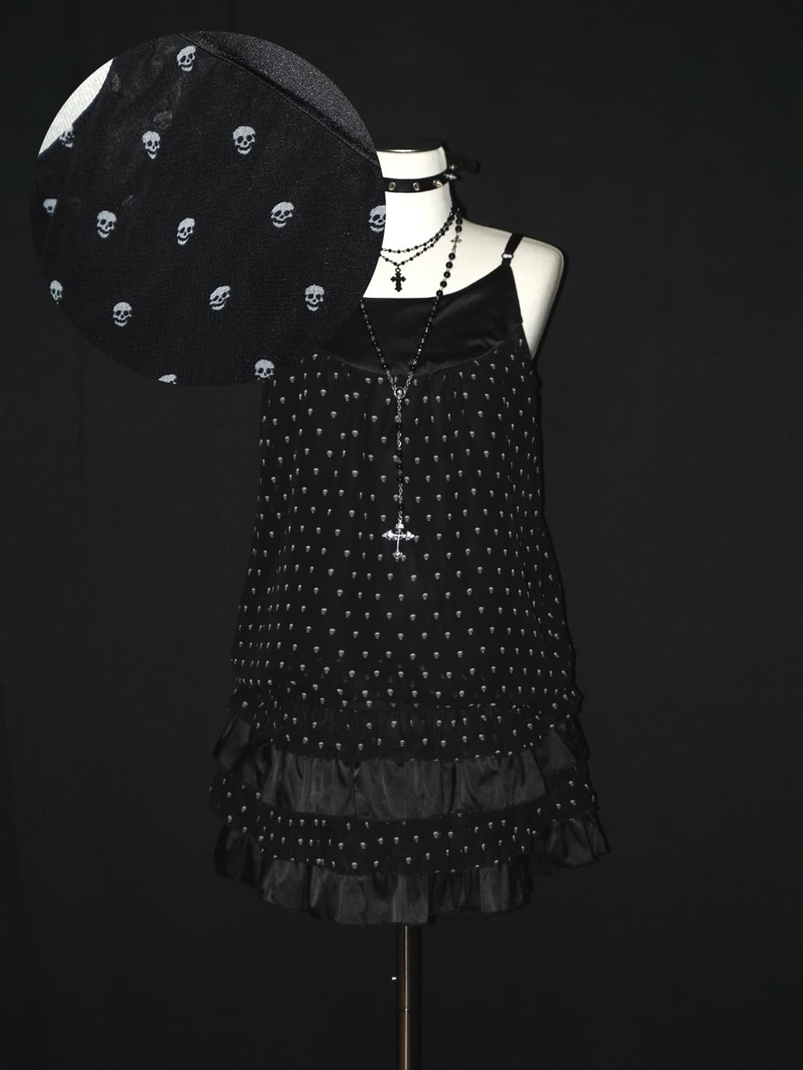(world wide love!) skull dot dress  상품이미지1