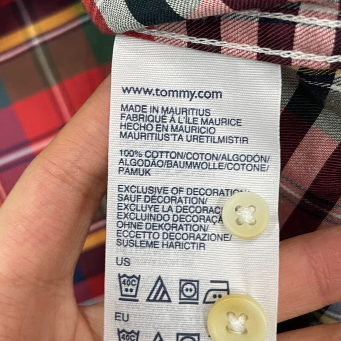 타미힐피거 체크 셔츠 v0447 상품이미지7