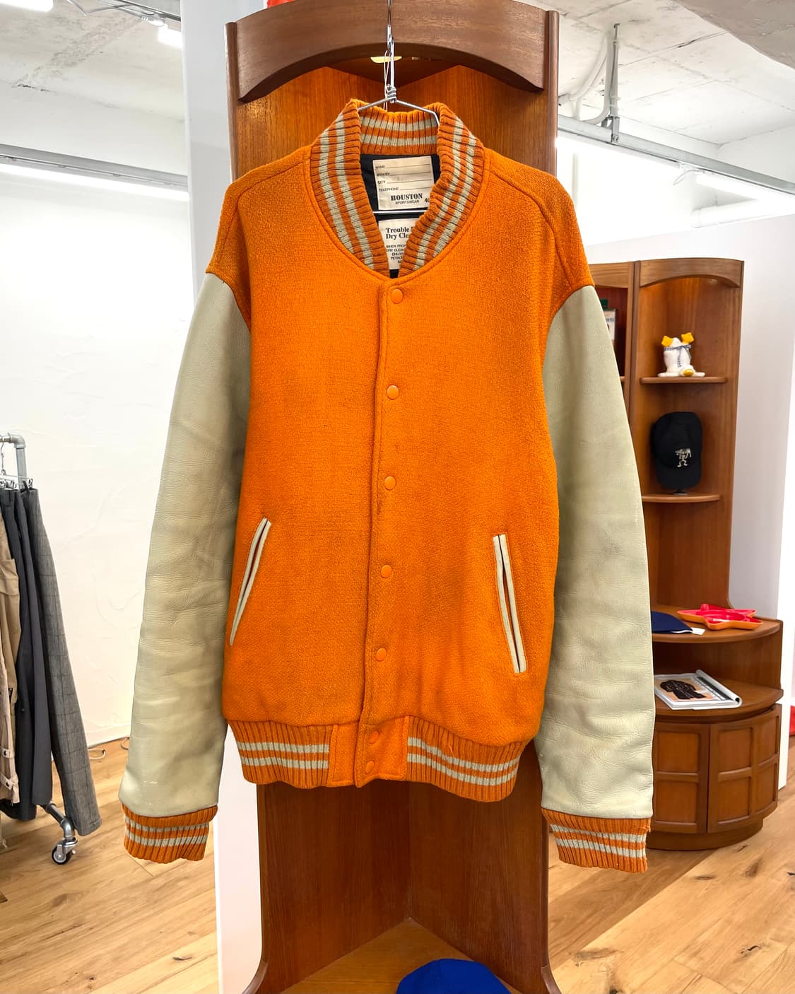 [40] 휴스턴 바시티 자켓 오렌지 상품이미지1