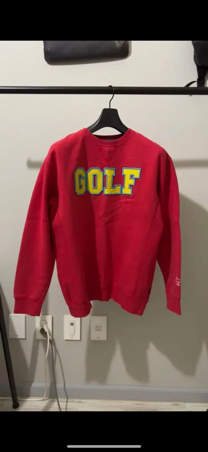 골프왕 Golf Wang College Logo Crewneck 상품이미지1