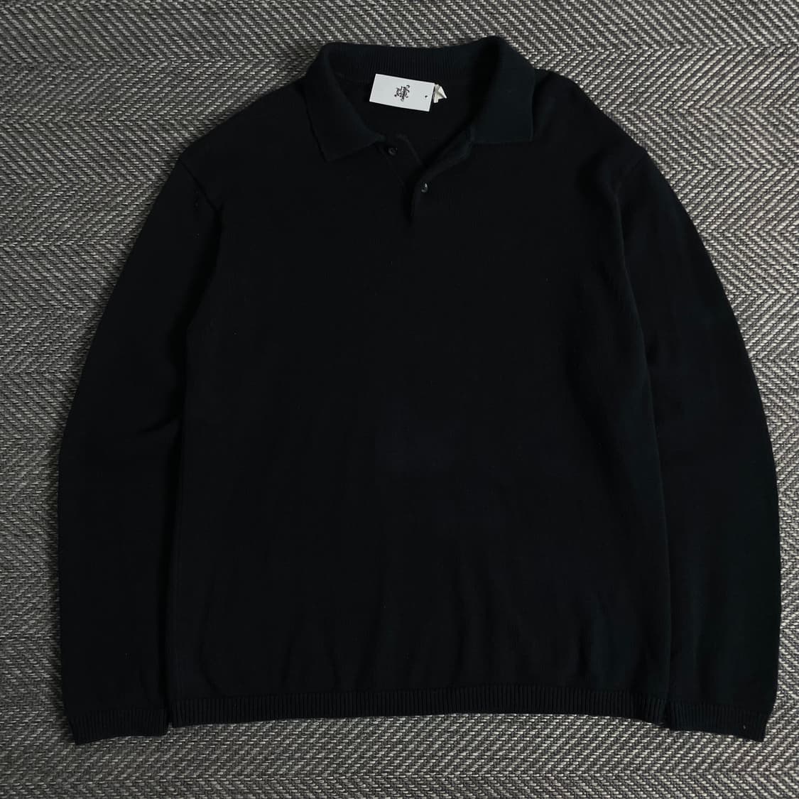 빈티지 블랙 미니멀 카라넥 스웨터o 3420 상품이미지1