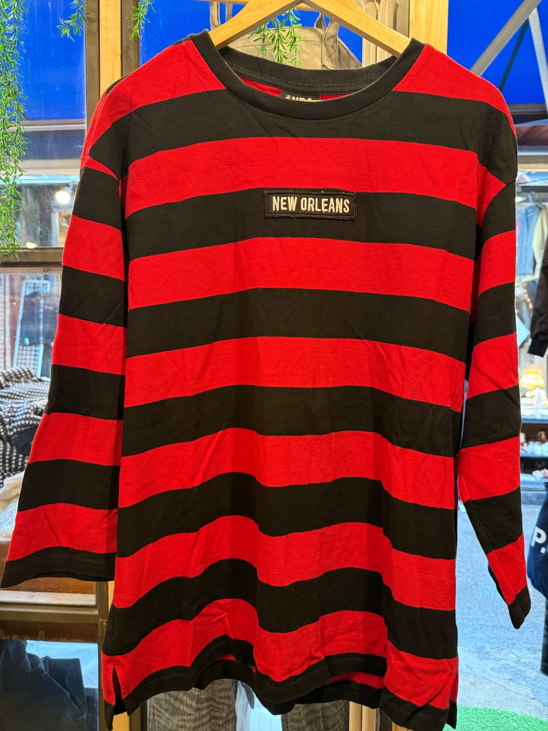 NBA 검빨 스트라이프 롱슬리브 상품이미지1