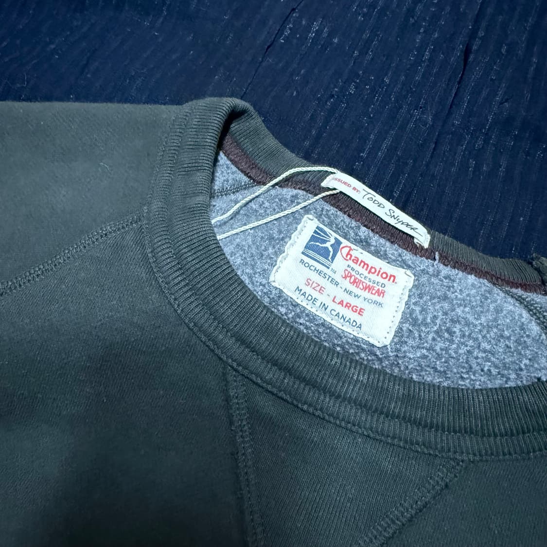 챔피온 x 토드 스나이더 아플리케 스웻셔츠 (50s 복각) L 상품이미지6