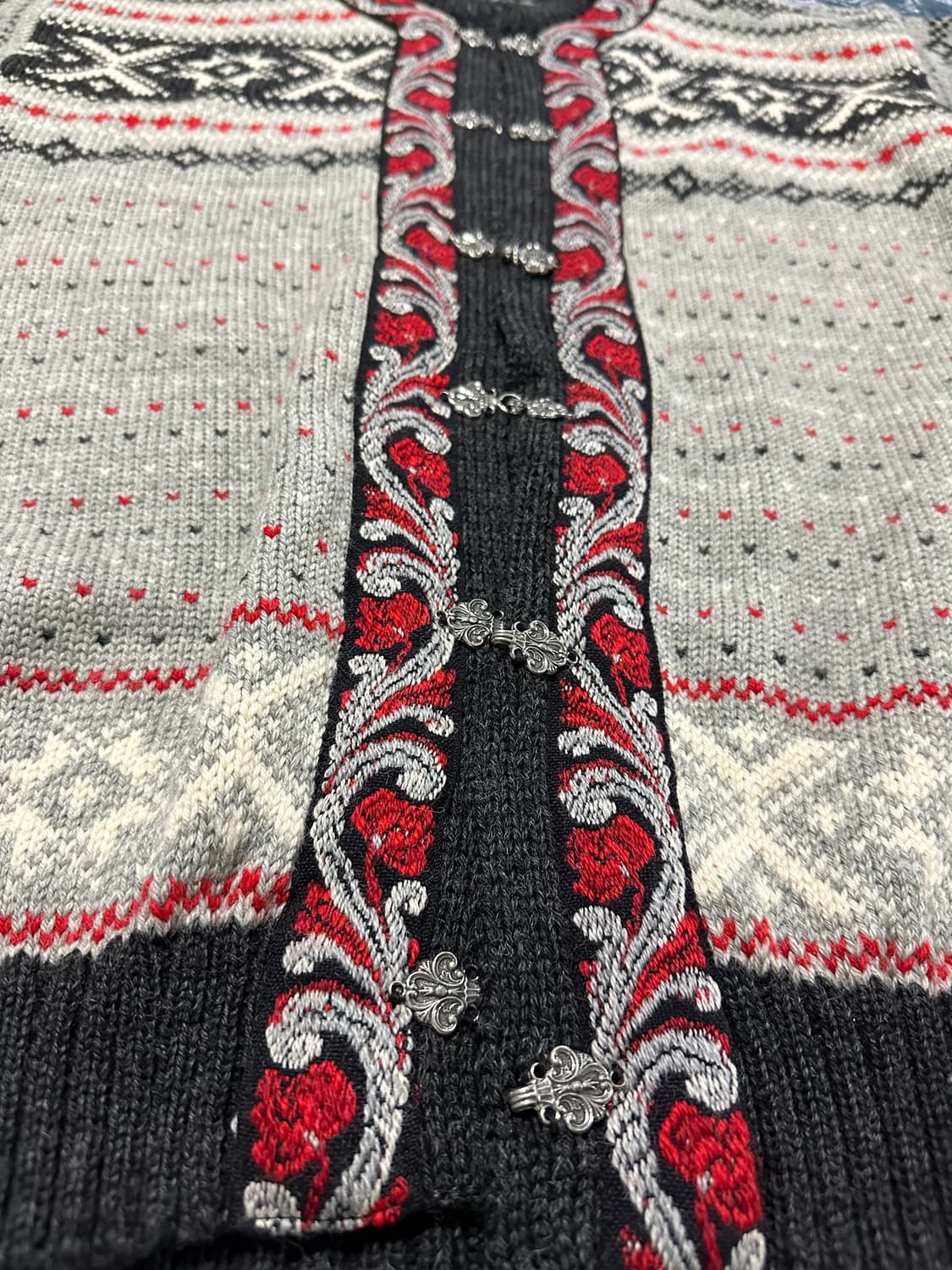 Norway vintage wool knit cardigan 상품이미지4