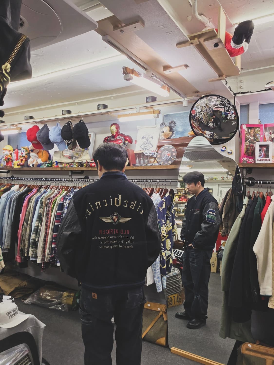 90's Mike birdies 바시티 레더 자켓 상품이미지2