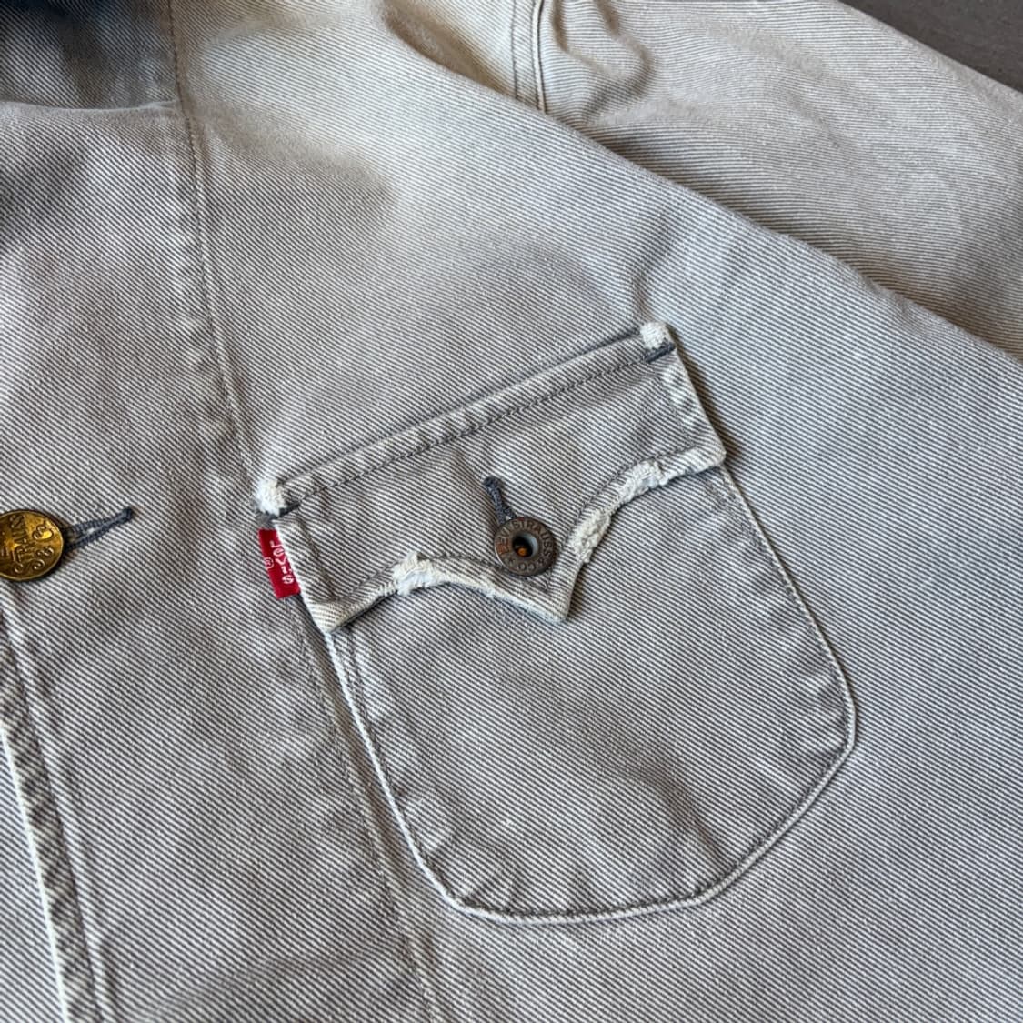 리바이스 정품 아이보리 데님 청 자켓 상품이미지3