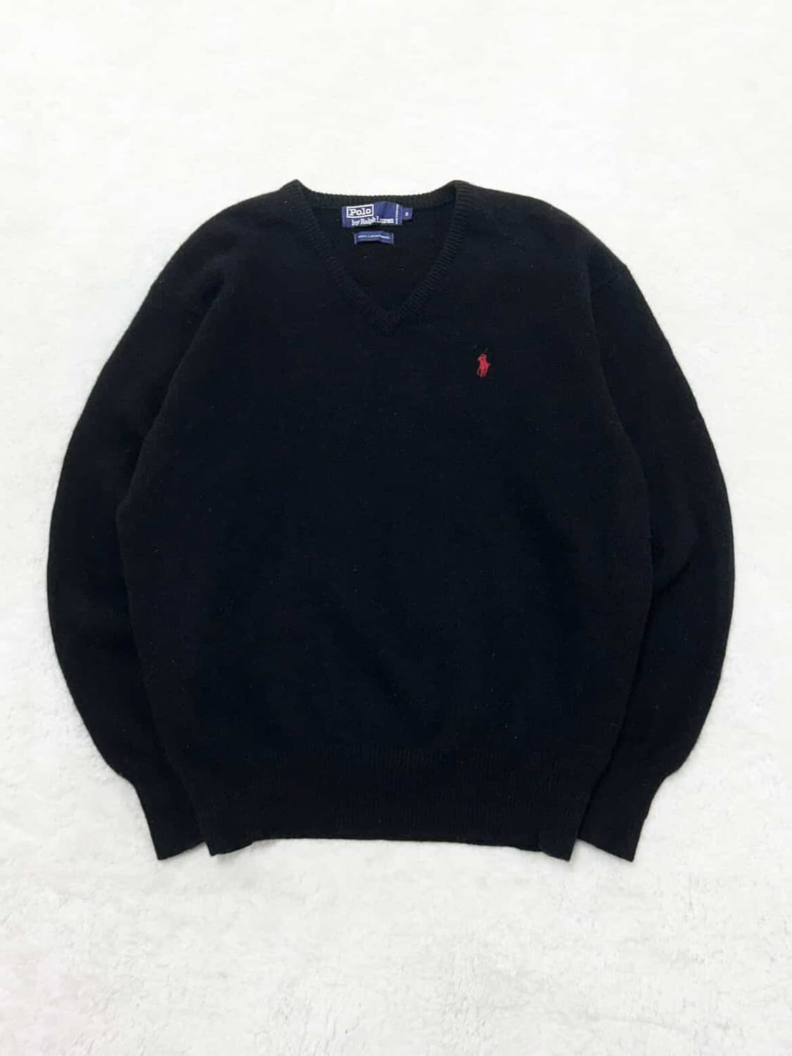 폴로 블랙 램스울 브이넥니트 상품이미지4
