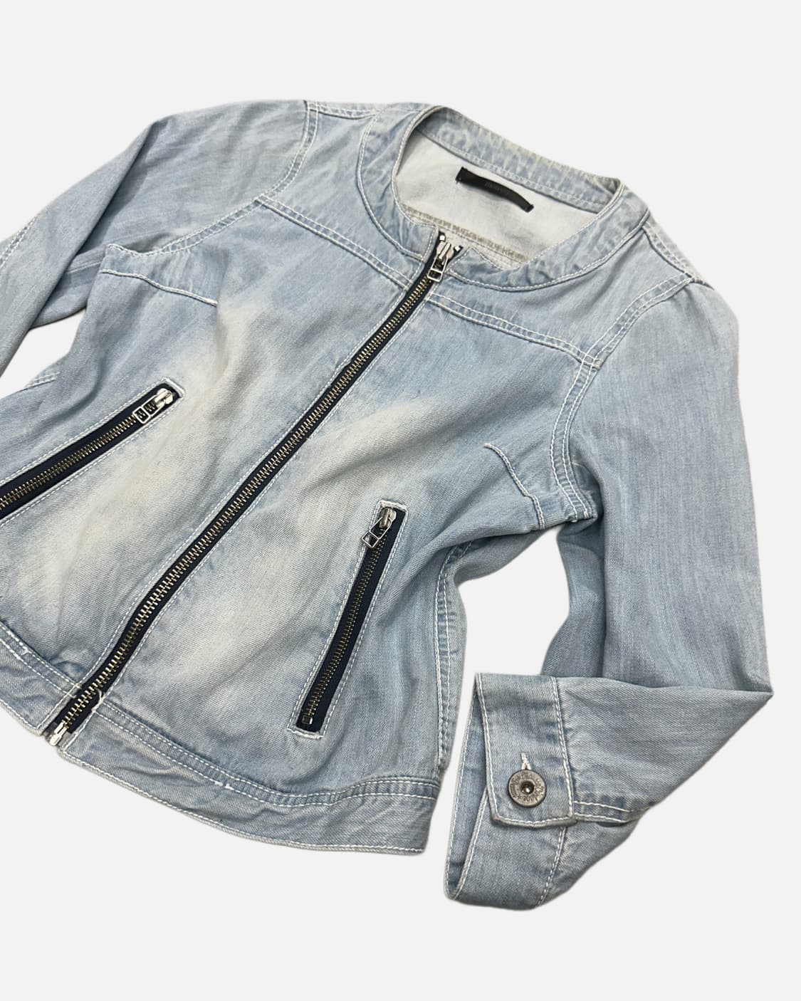 MOUSSY denim zip-up short jacket 상품이미지3