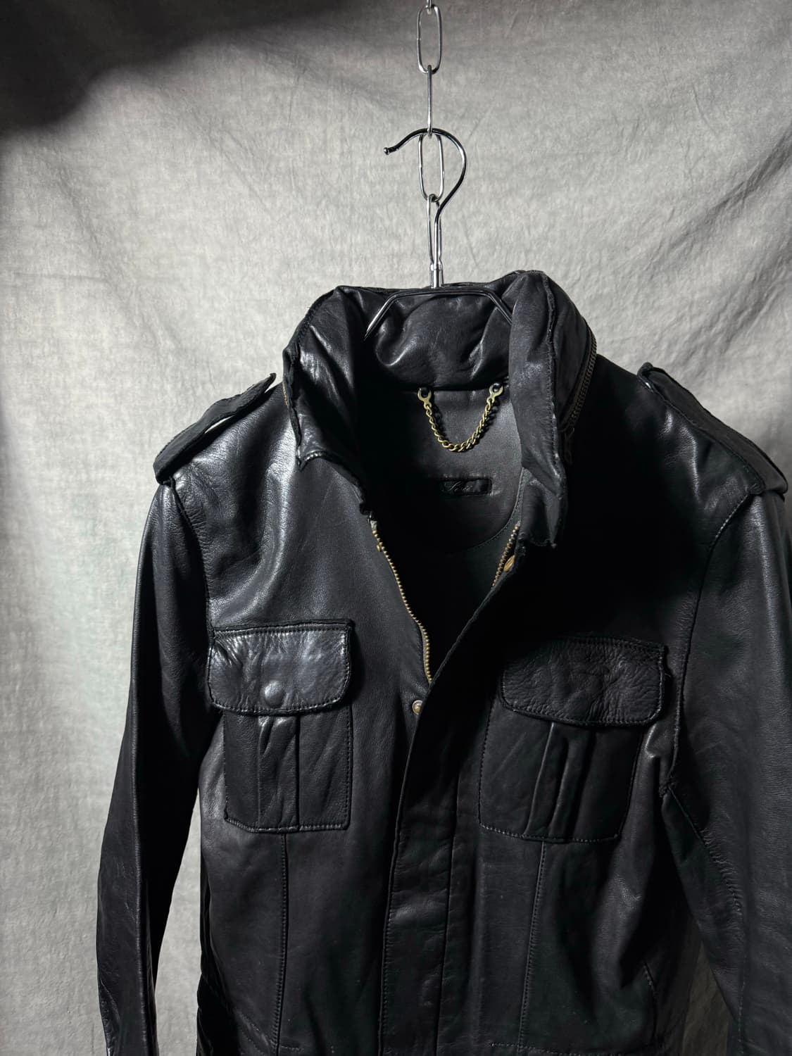 Sisii Leather Field Jacket 상품이미지3