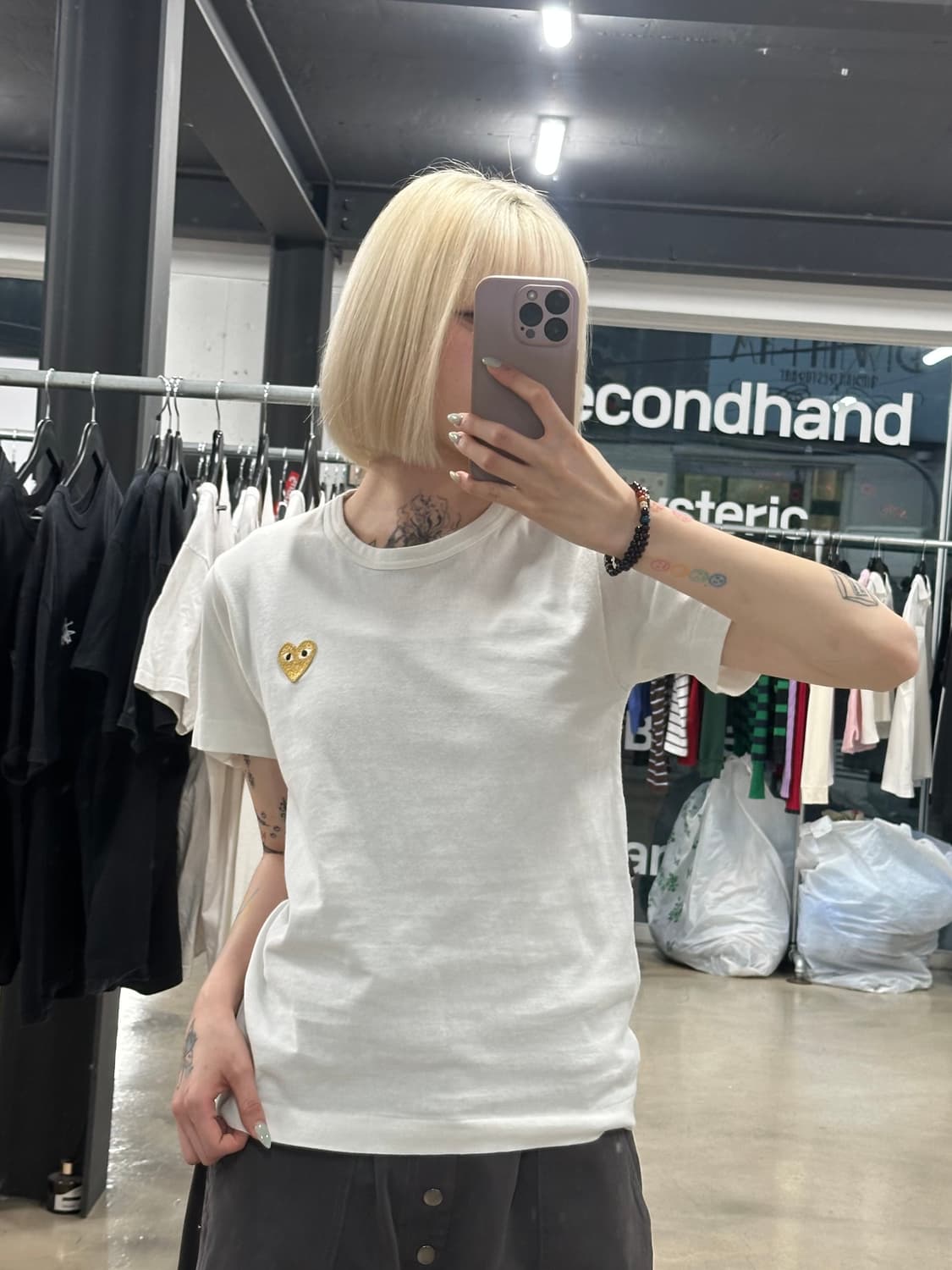 꼼데가르송 골드와펜 반팔 티셔츠 상품이미지1