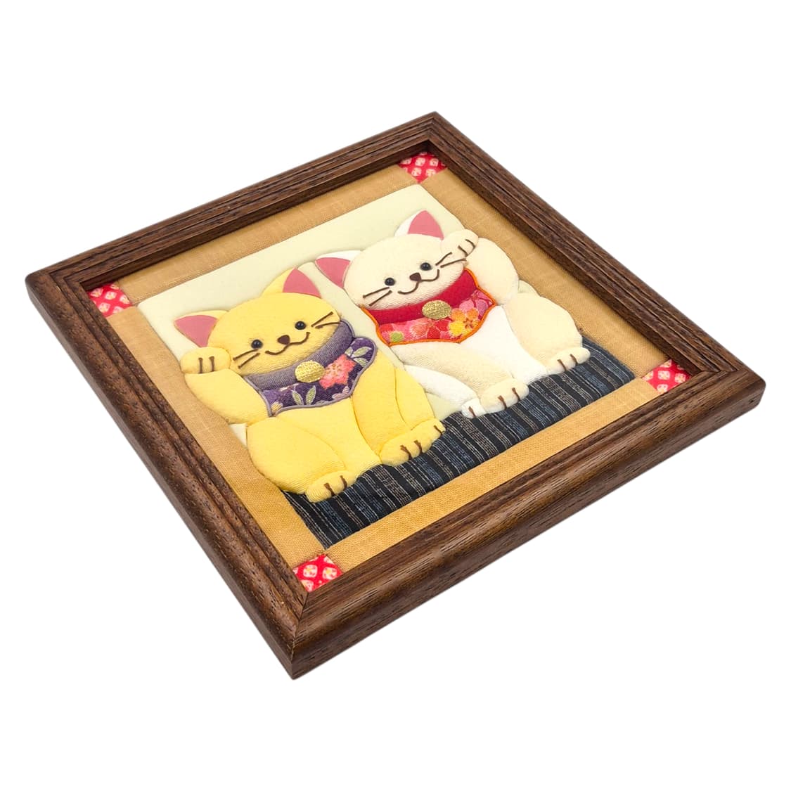 90s 레트로 복 고양이 엠보싱 우드 액자 상품이미지9