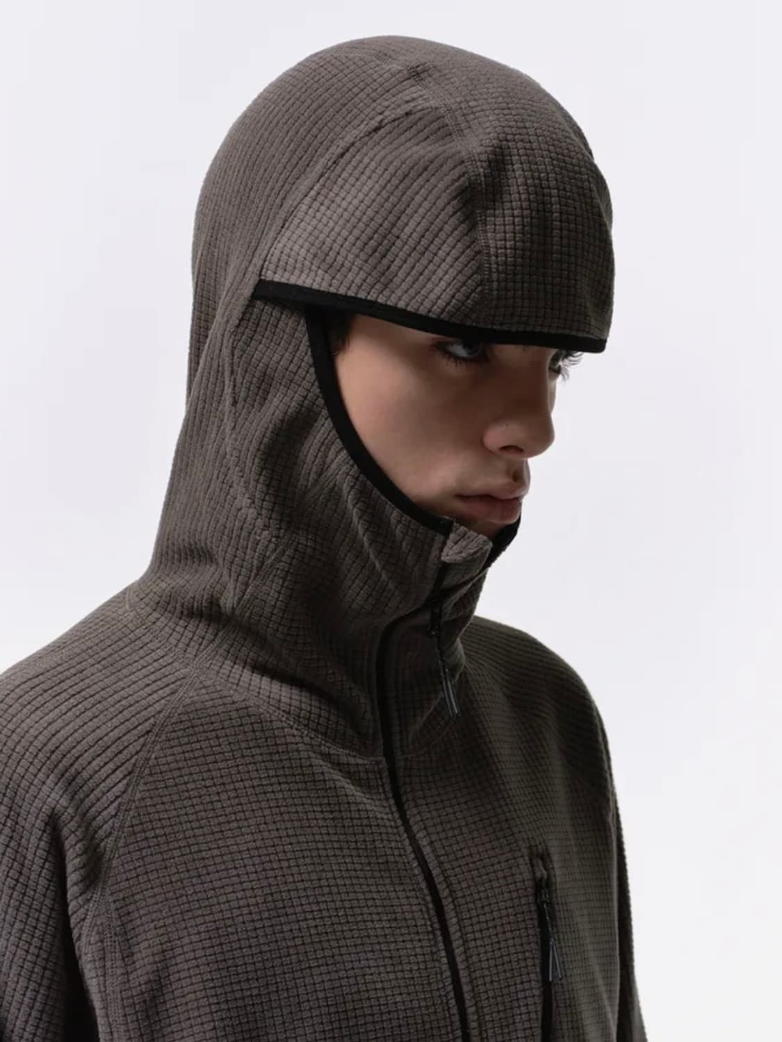 시티 레저 폴라 플리스 바라클라바 후디드 집업 [머드 그레이] 상품이미지2