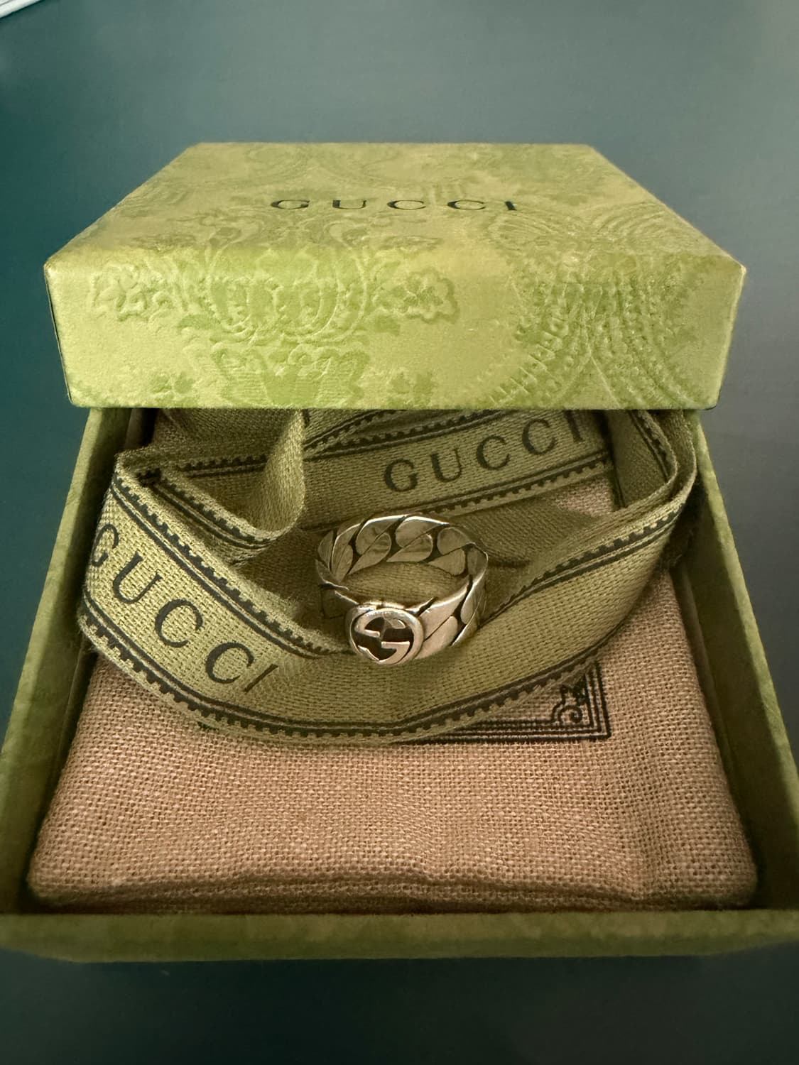 구찌 인터로킹 반지 18호 상품이미지1