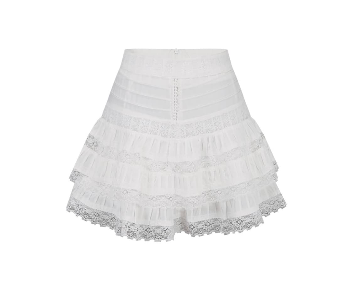 라벨르블랑 루루레이스 스커트 화이트 S숏 상품이미지4