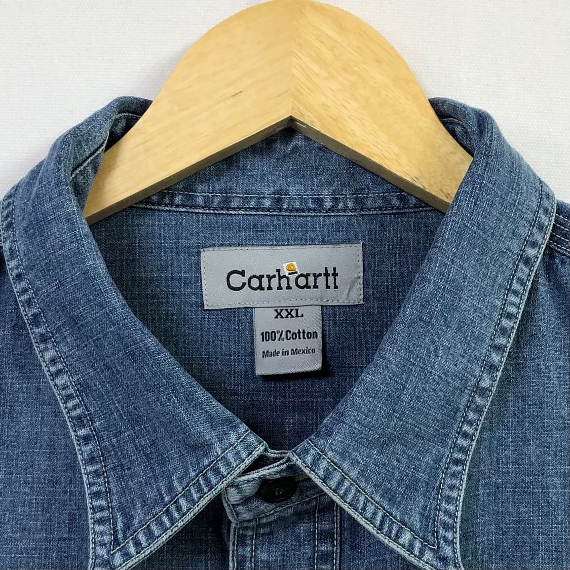 Xxl 칼하트 데님 셔츠 상품이미지3