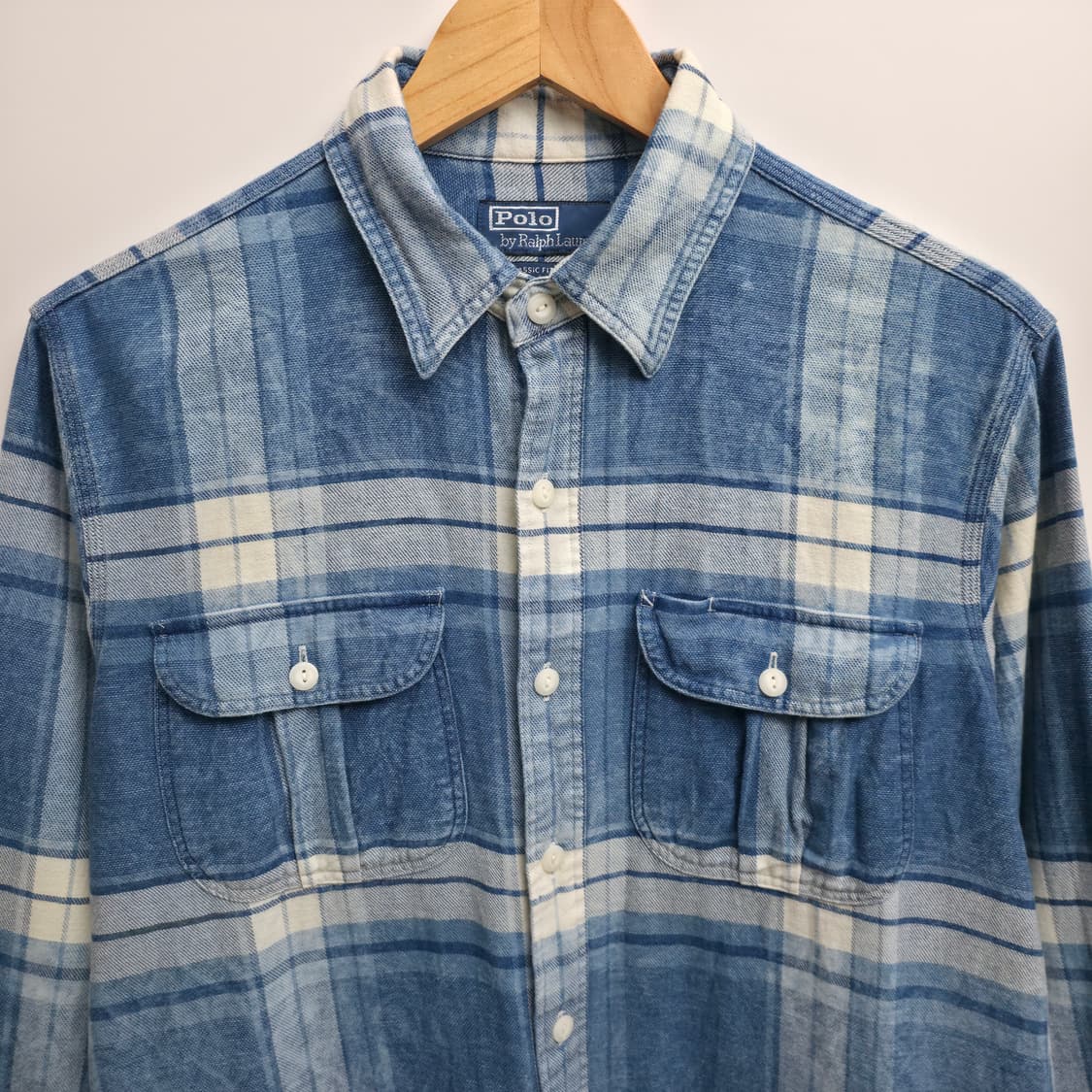 [M] 폴로 랄프로렌 플래드 트윌 워크 셔츠 신형 큐알 택 상품이미지2