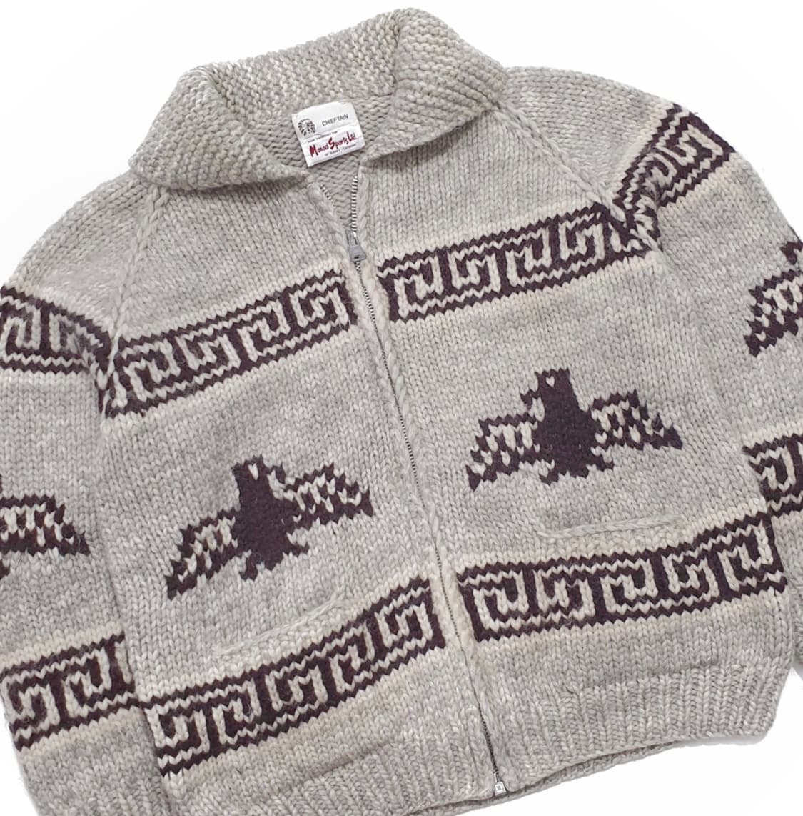 빈티지 캐나다 썬더버드 코위찬 80s (110 이상 빅사이즈) 상품이미지3