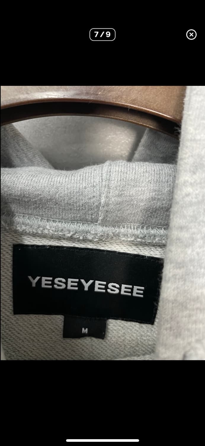 예스아이씨 베이직로고 그레이 후드티 A3393 상품이미지6