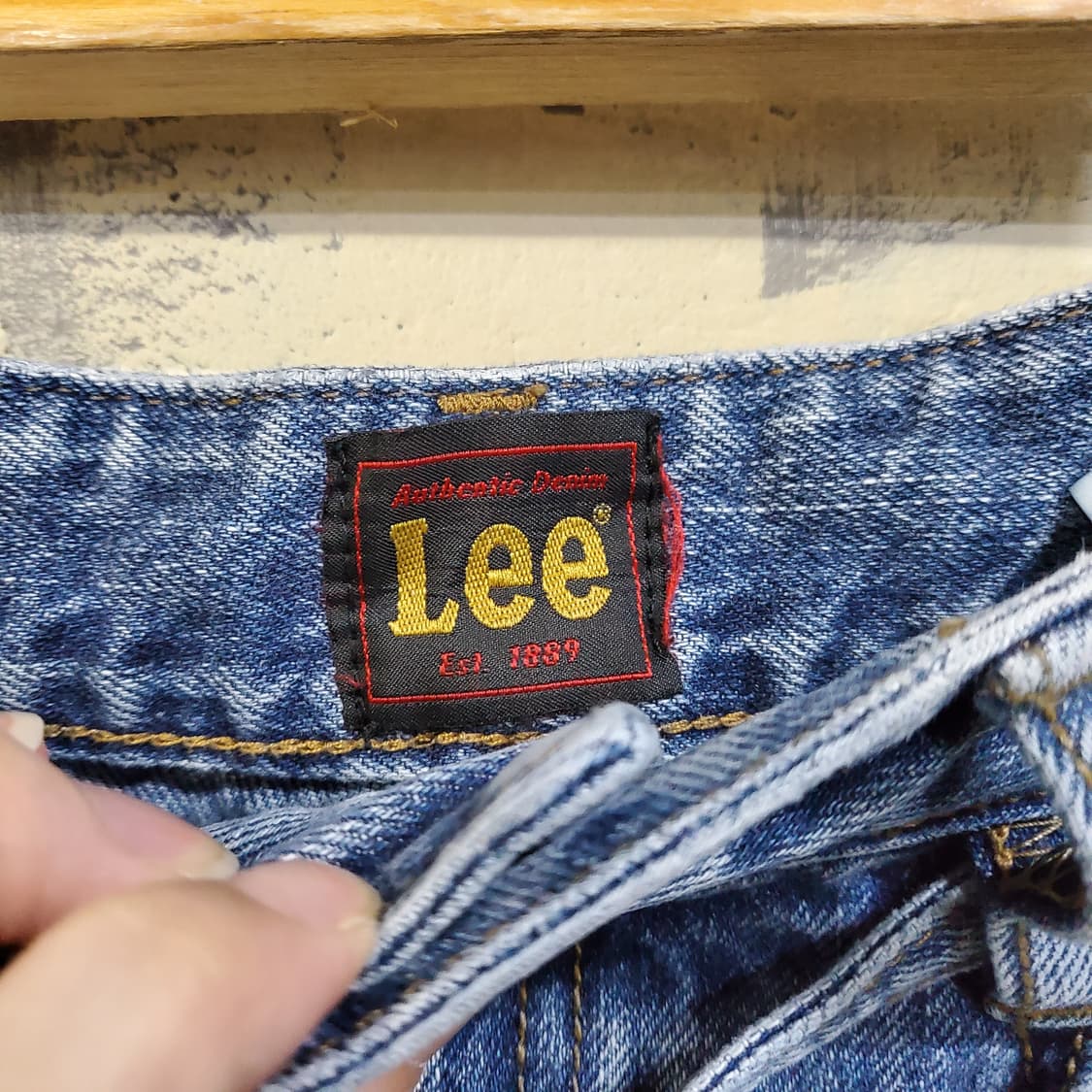 Lee 리  데님 벨티드 롱 스커트  상품이미지5
