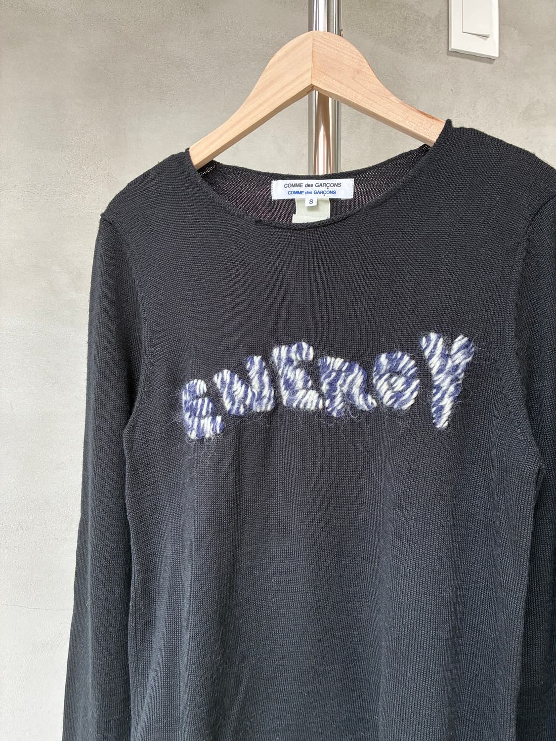 꼼데가르송 레터링 니트 상품이미지2