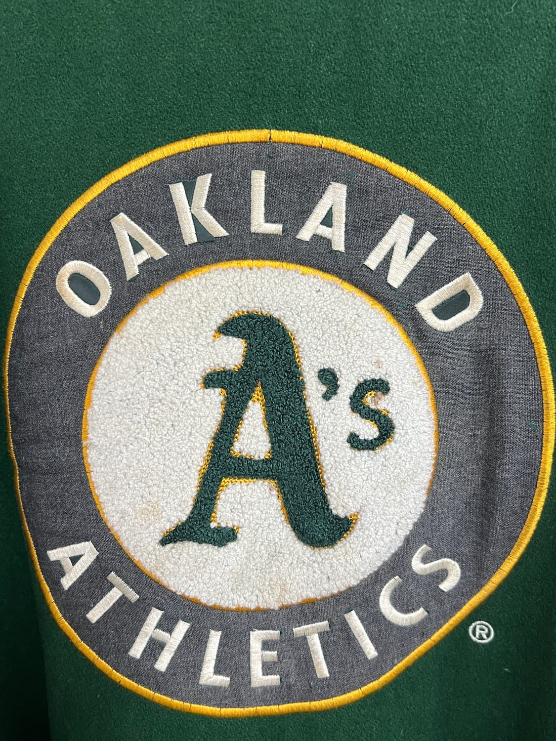 MLB F&F 오클랜드 애슬레틱스 카우레더 바시티 점퍼 상품이미지9