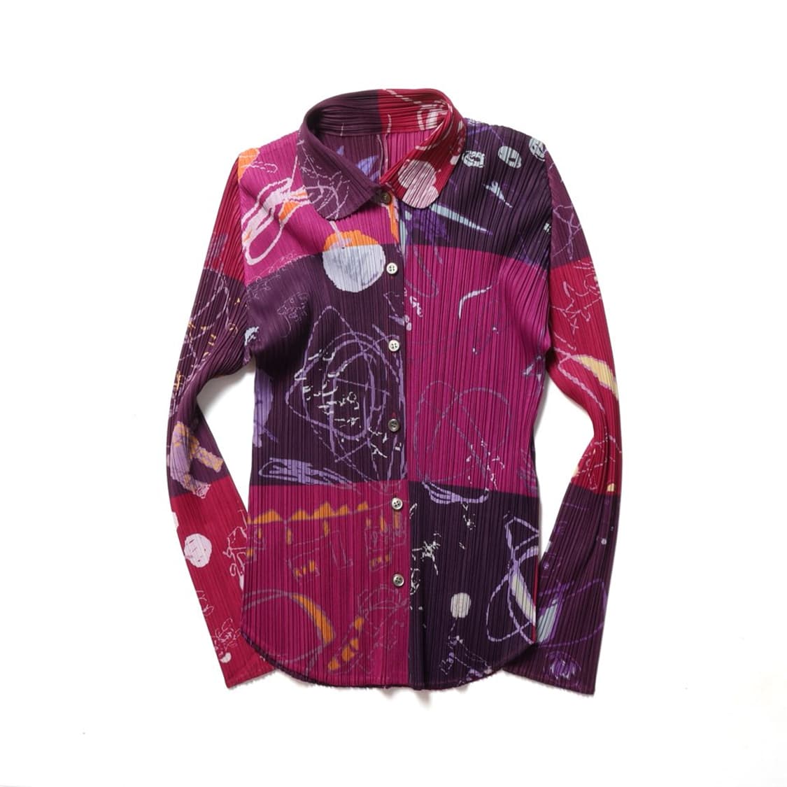 플리츠 플리즈 Pleats Please Pattern Button Jac 상품이미지1