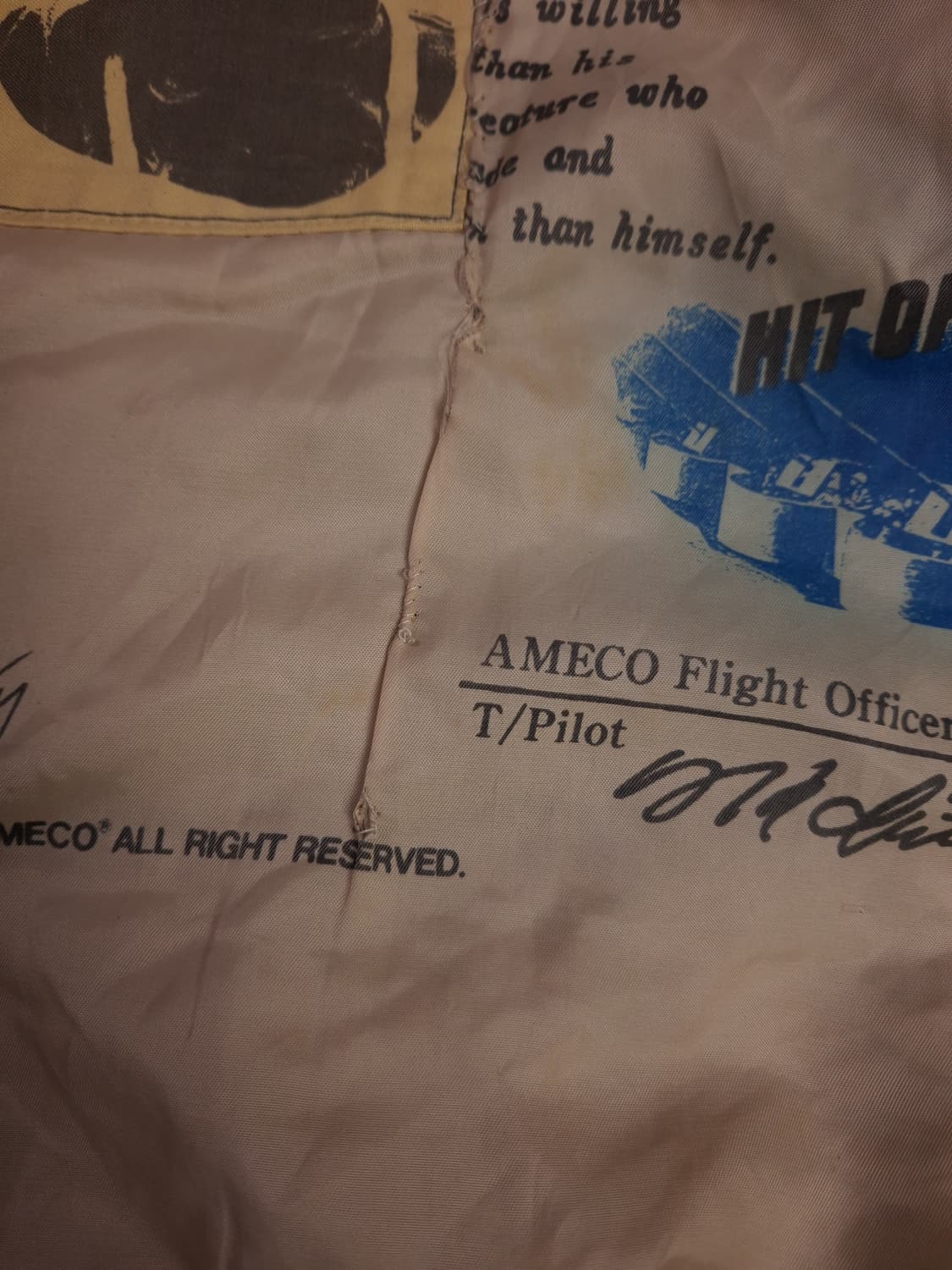 오리지날 아메코 미해군 G-1 리얼레더 항공점퍼 상품이미지4